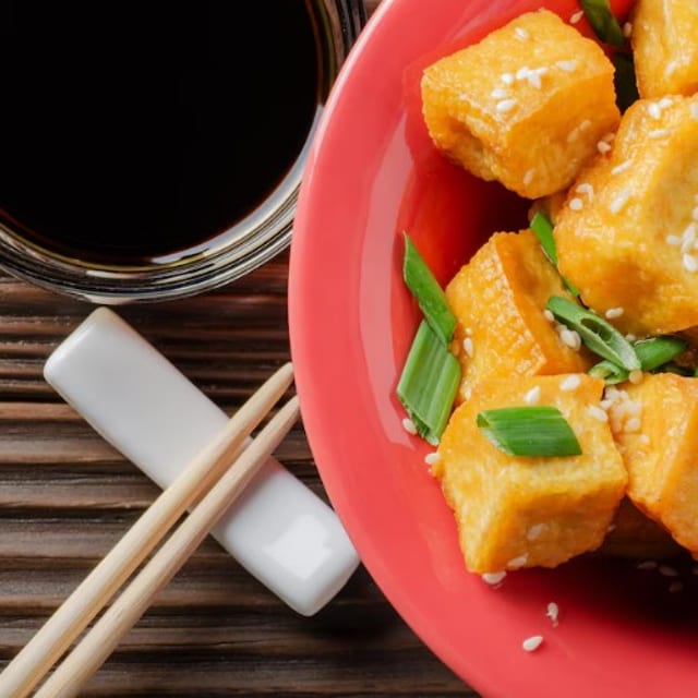 Crispy tofu.