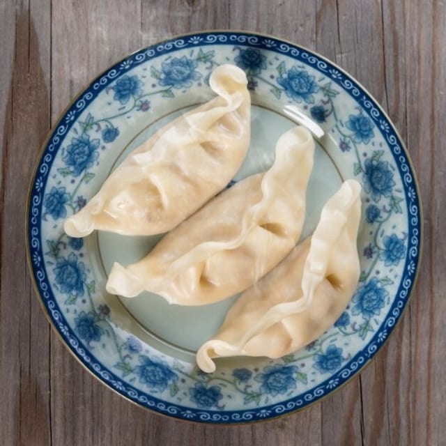 Pork gyoza.